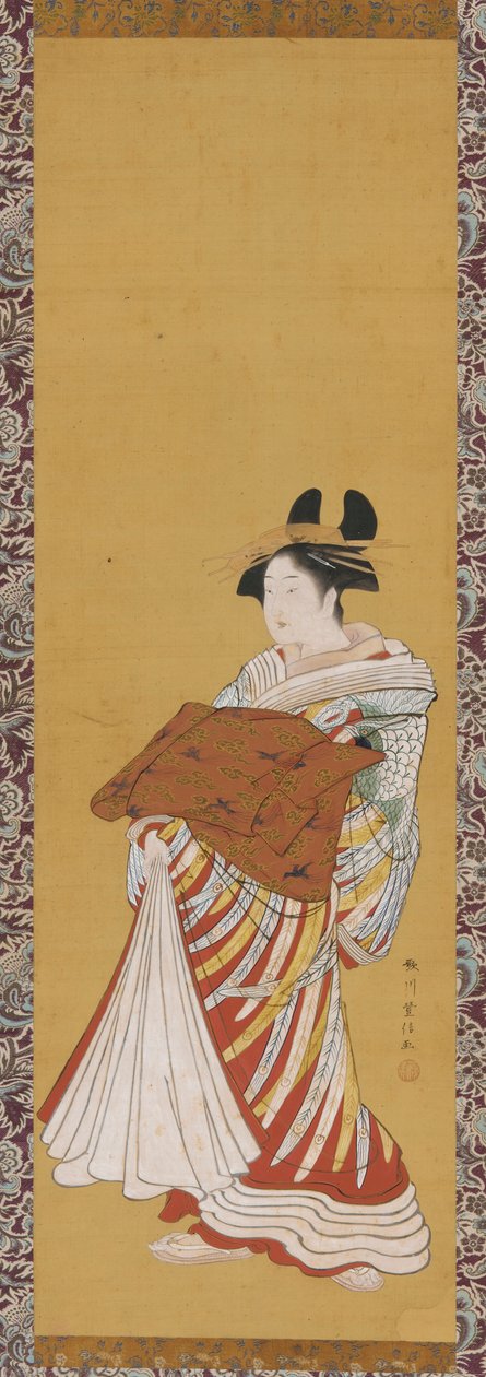 Yudokoro Oto v odst od Toyonobu Utagawa