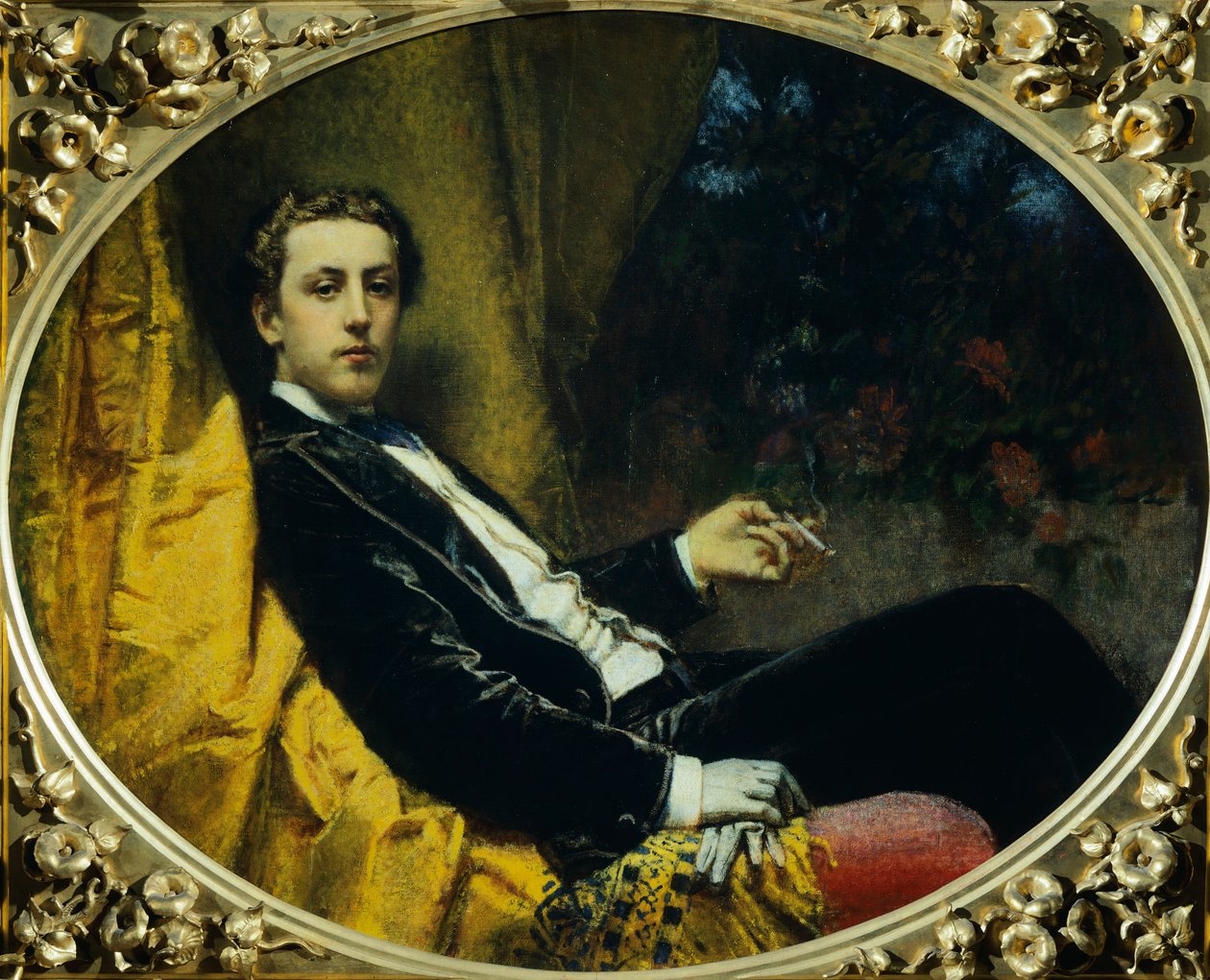 Portrét Nicoly Massy, ​​Tranquillo Cremona (1837-1878), olej na plátně, 92x114 cm od Tranquillo Cremona