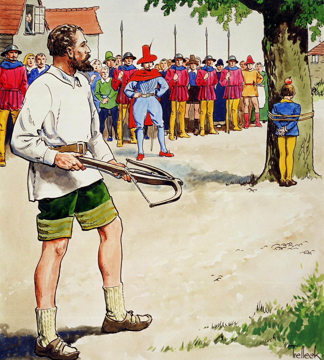 William Tell, z knihy "Pohledy do minulosti", vydané kolem roku 1900 od Trelleek