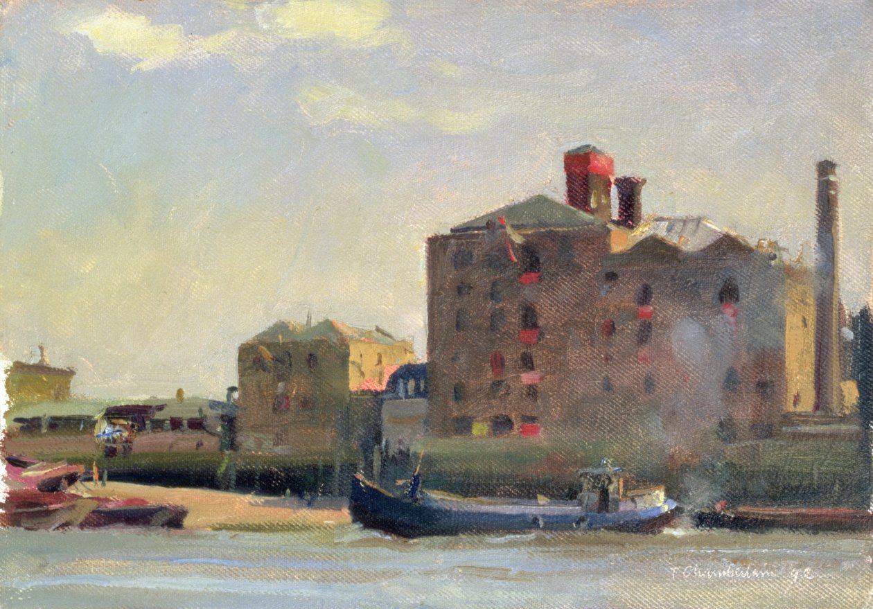 Against the Tide, Rotherhithe, 1992 od Trevor Chamberlain