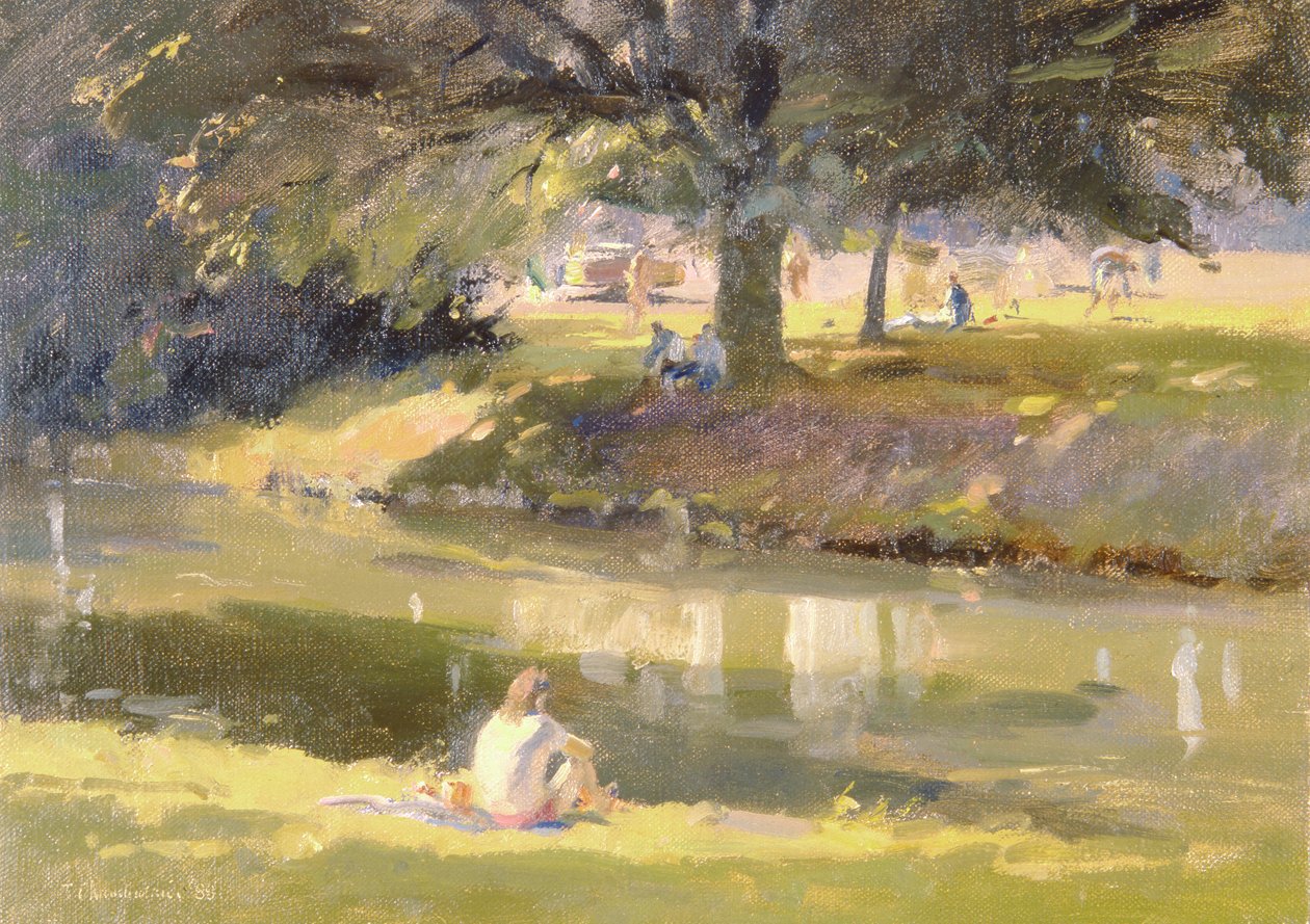 Vysoké léto, Castle Grounds, Hertford, 1988 od Trevor Chamberlain
