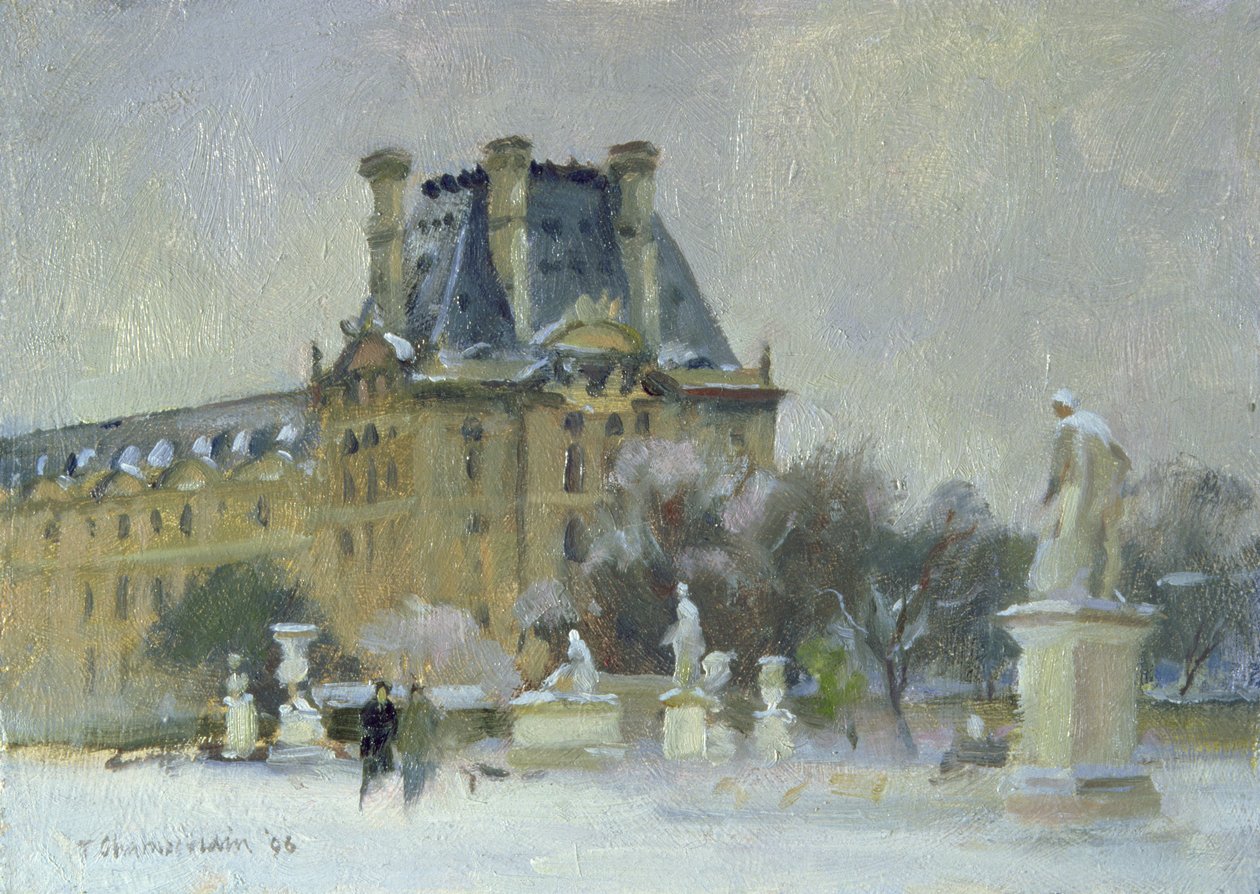 Sníh v Tuileries, Paříž, 1996 od Trevor Chamberlain