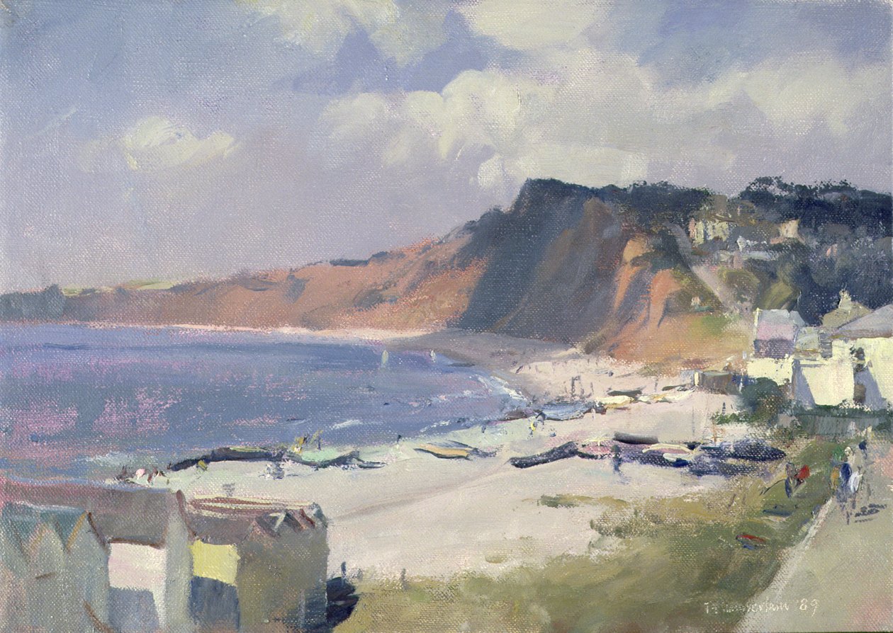 Letní ráno v Budleigh Salterton, 1989 od Trevor Chamberlain