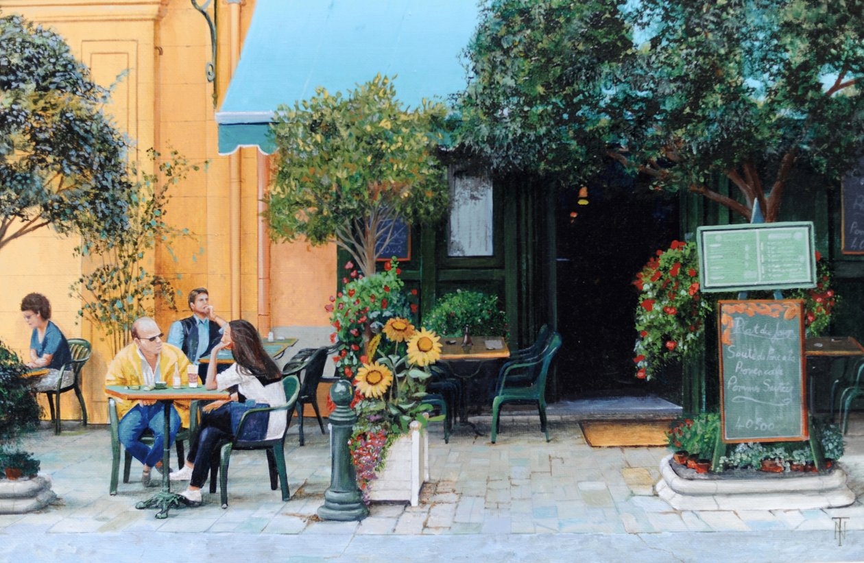 Kavárna, Aix-En-Provence, 1999 od Trevor Neal