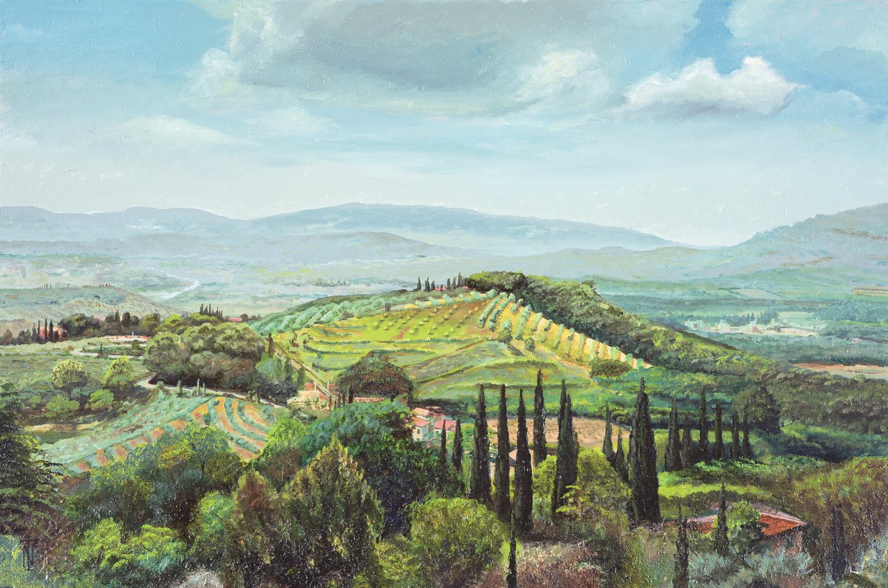 Rolling Hills, Pistoia, Toskánsko od Trevor Neal