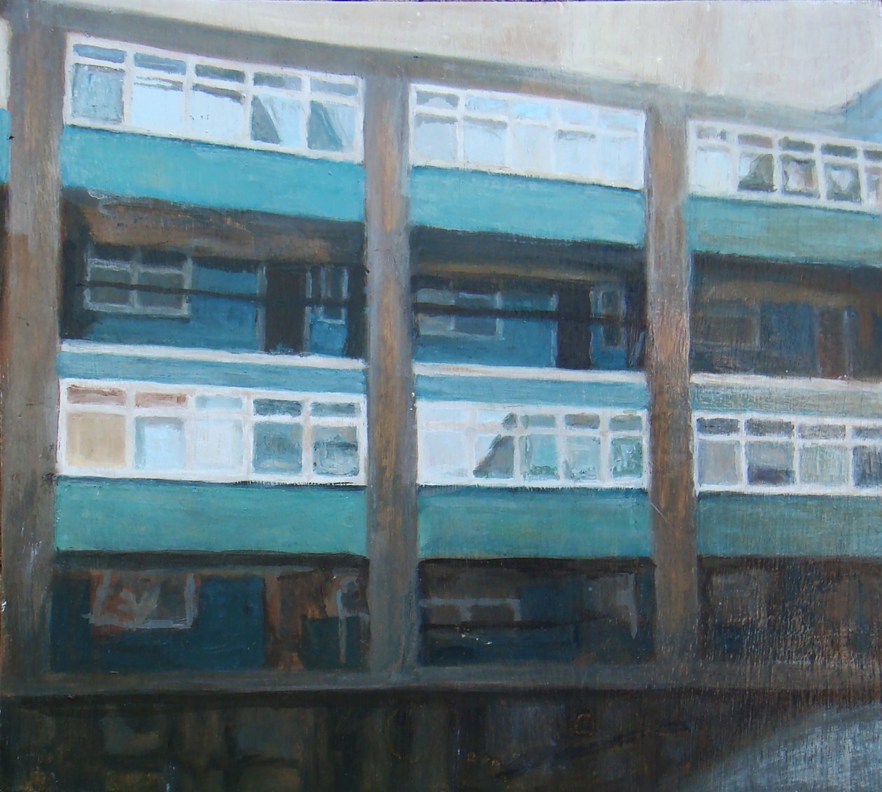 Místo k životu 11, 2011 (olej na překližce) od Trevor Burgess