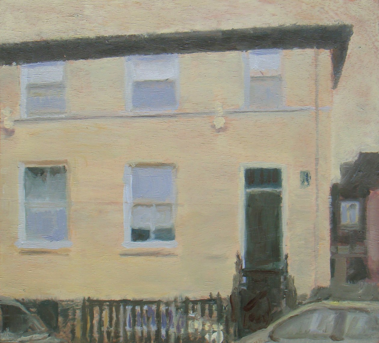 Místo k životu 1, 2010 (olej na překližce) od Trevor Burgess