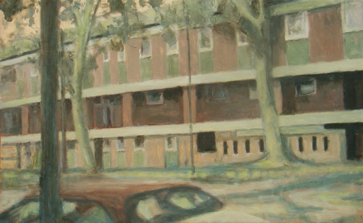 Místo k životu 24, 2012 (olej na překližce) od Trevor Burgess