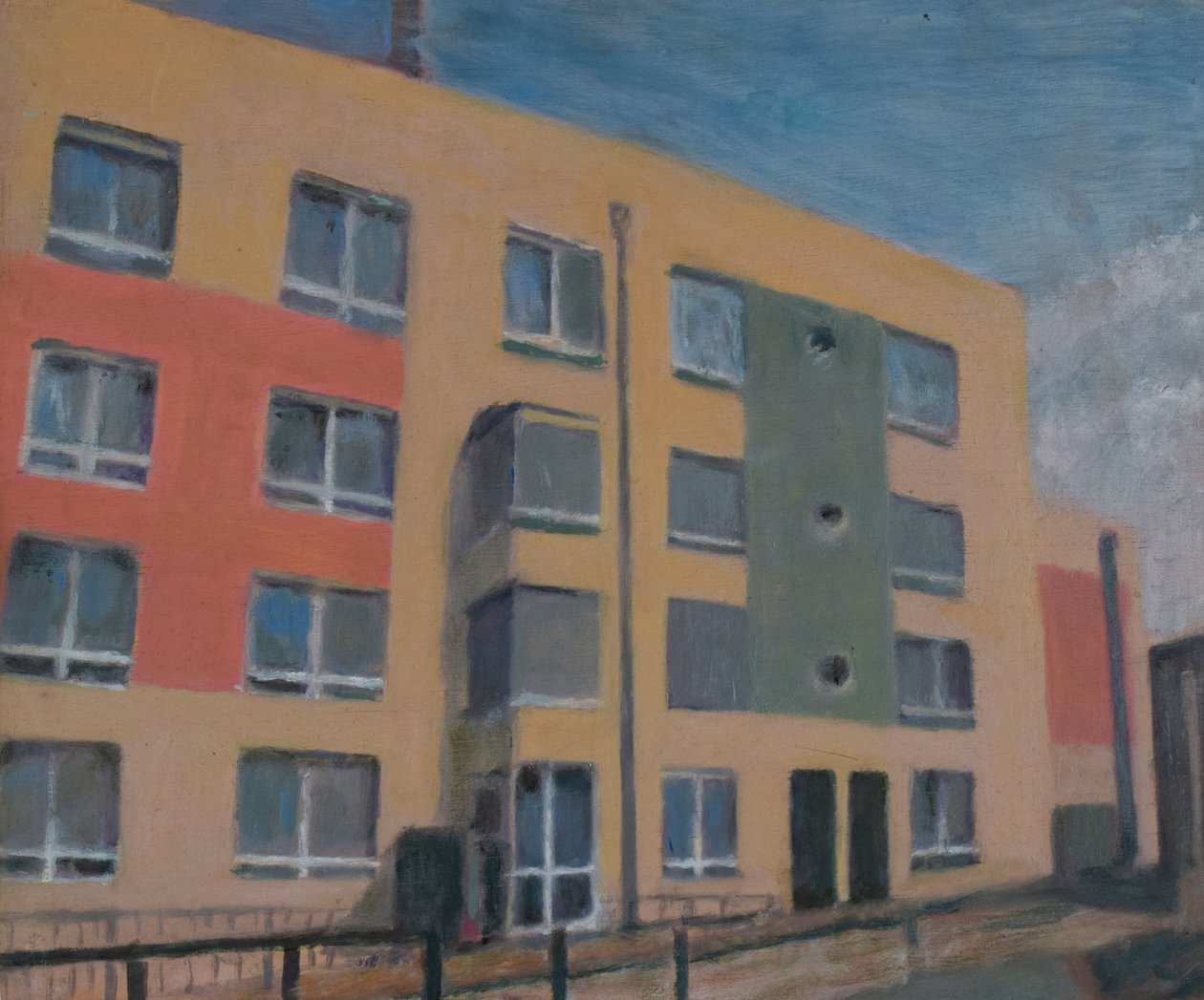 Místo k životu 30, 2012 (olej na překližce) od Trevor Burgess