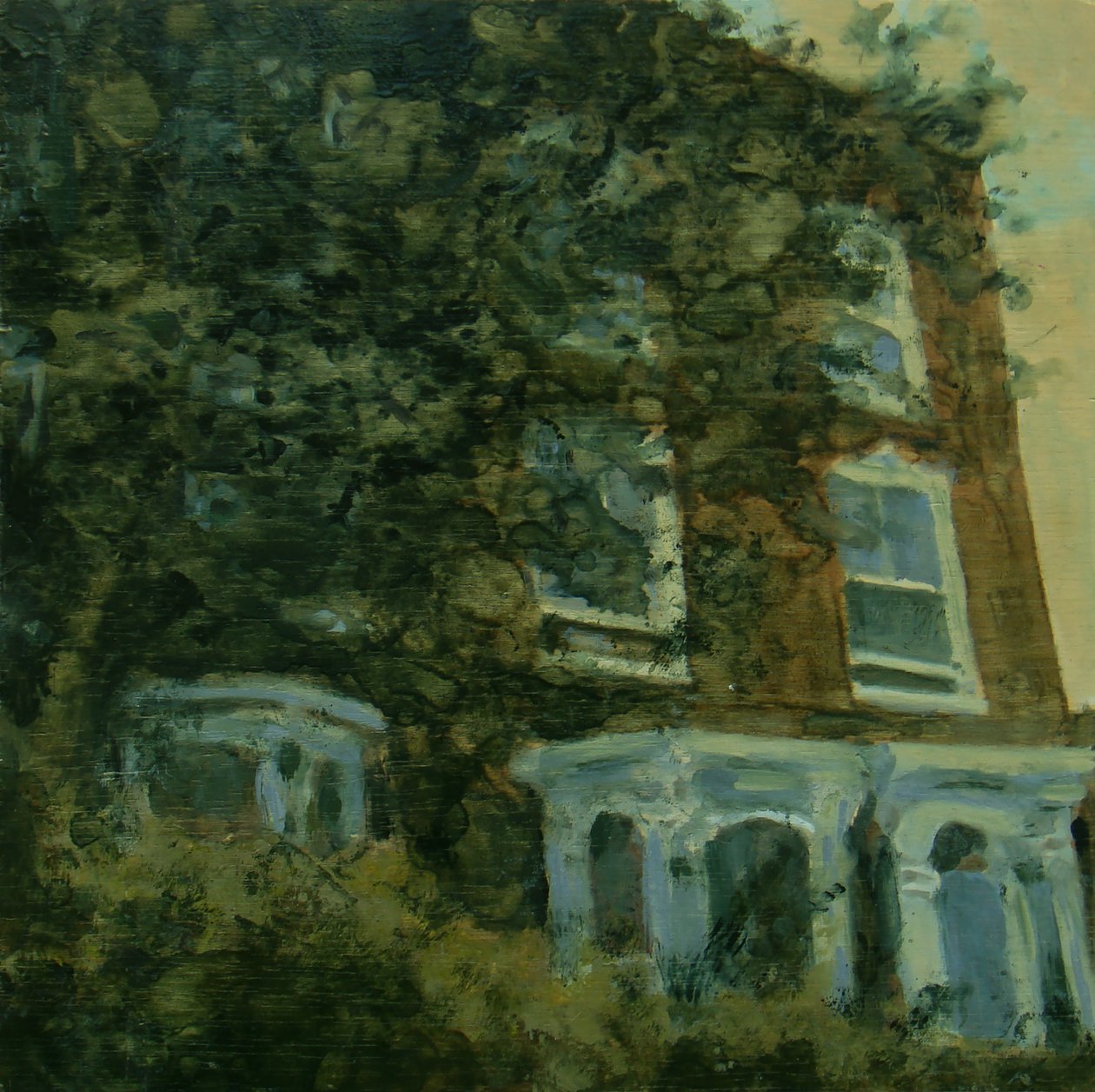 Místo k životu 35, 2012 (olej na překližce) od Trevor Burgess