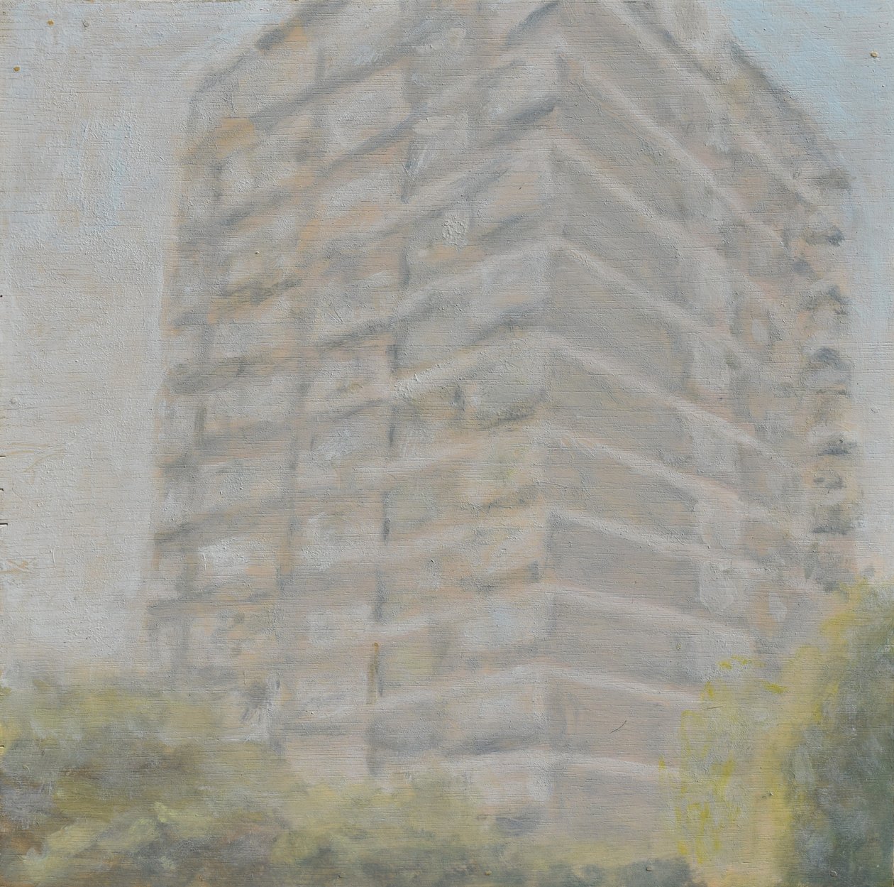 Místo k životu 36, 2012 (olej na překližce) od Trevor Burgess