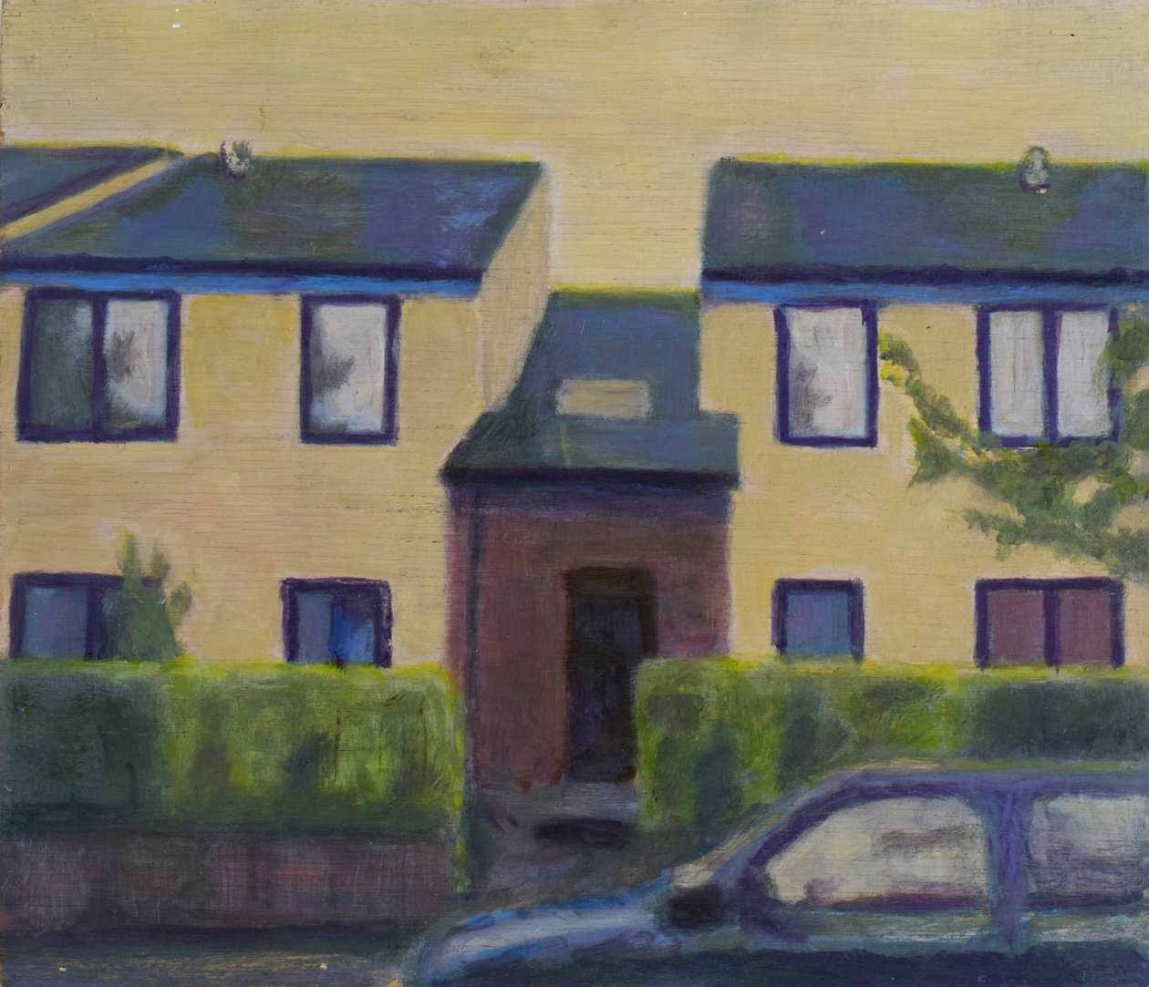 Místo k životu 38, 2012 (olej na překližce) od Trevor Burgess