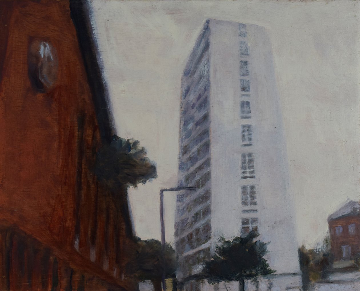 Místo k životu 39, 2012 (olej na překližce) od Trevor Burgess