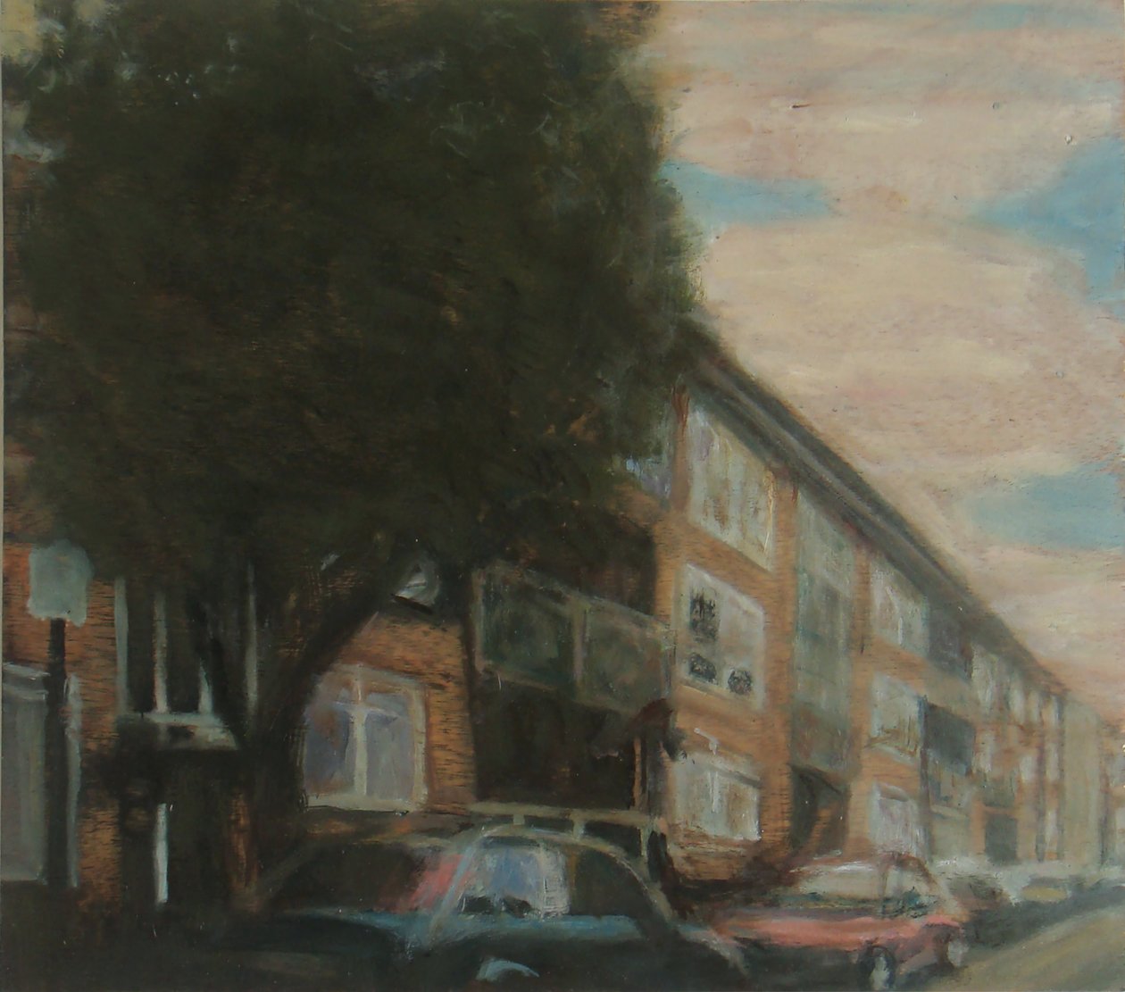 Místo k životu 4, 2010 (olej na překližce) od Trevor Burgess