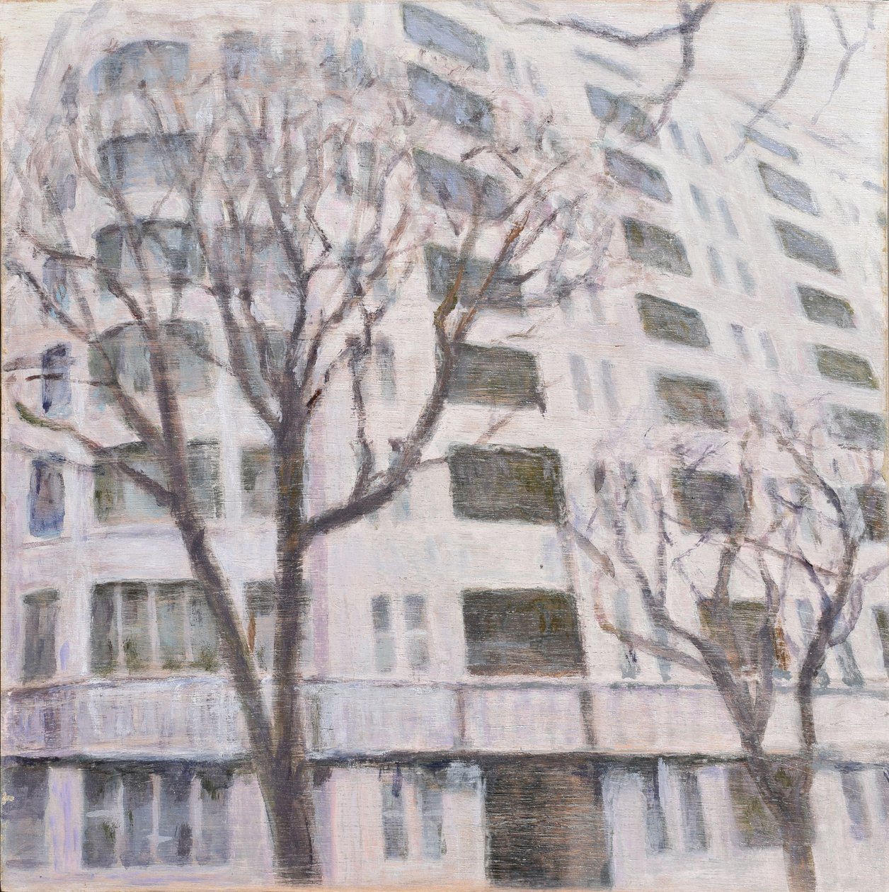 Místo k životu 58, 2013 (olej na překližce) od Trevor Burgess