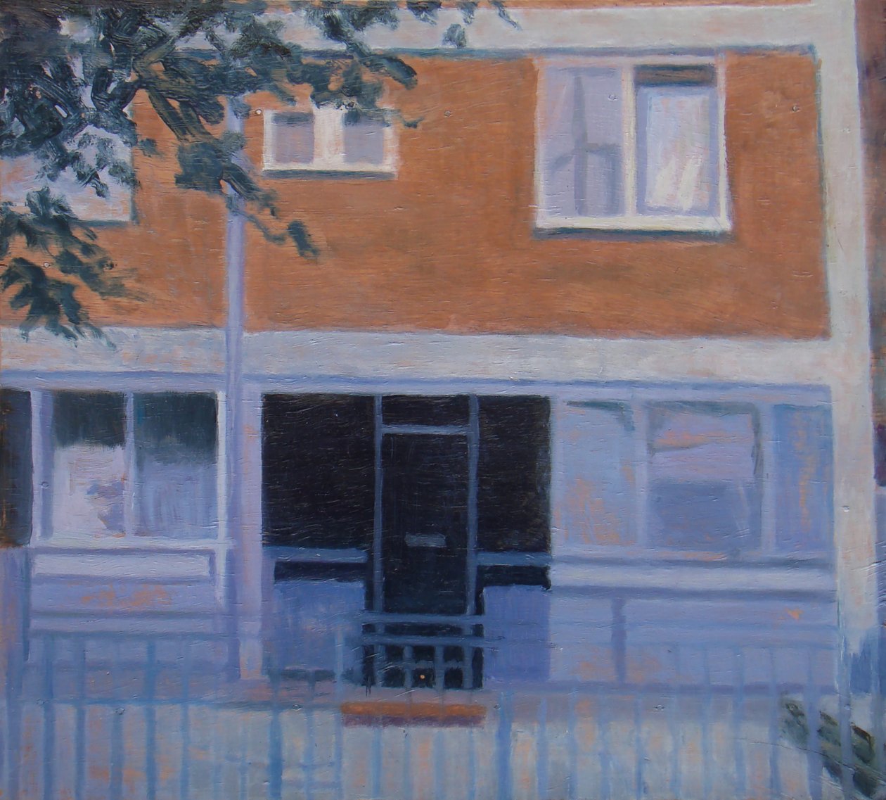 Místo k životu 5, 2010 (olej na překližce) od Trevor Burgess