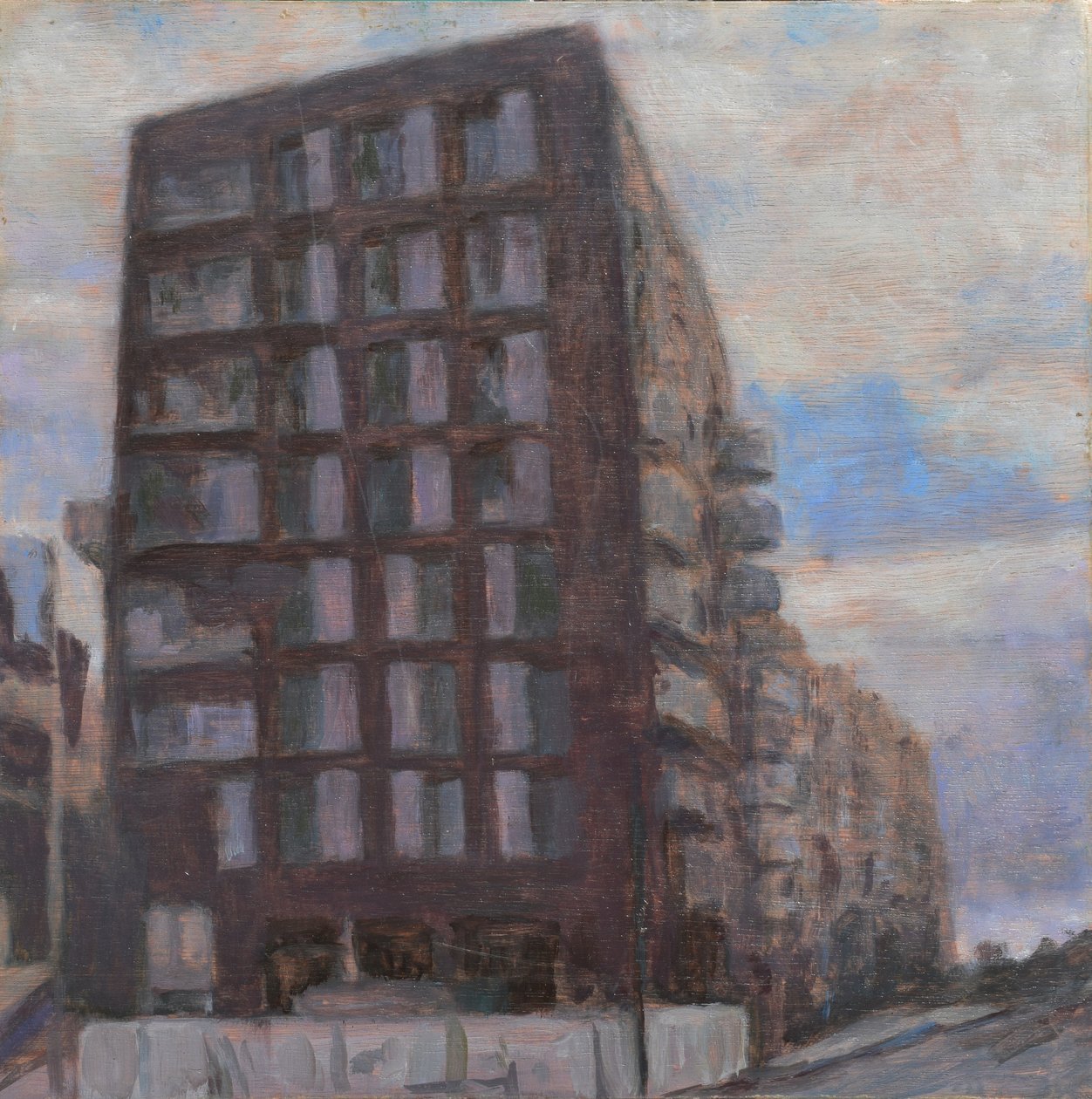 Místo k životu 60, 2013 (olej na překližce) od Trevor Burgess