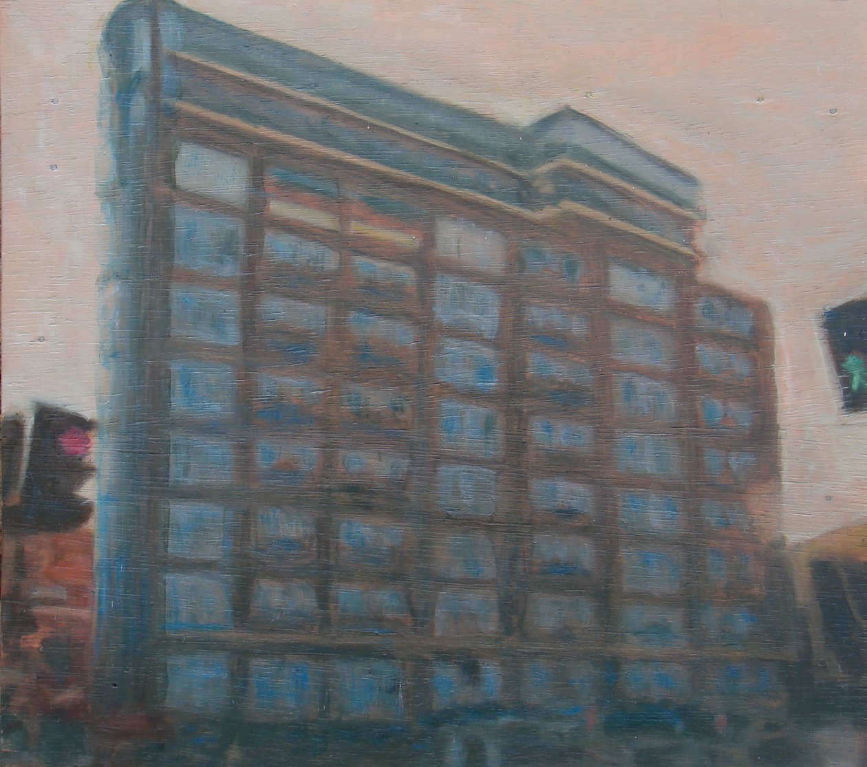 Místo k životu 6, 2010 (olej na překližce) od Trevor Burgess
