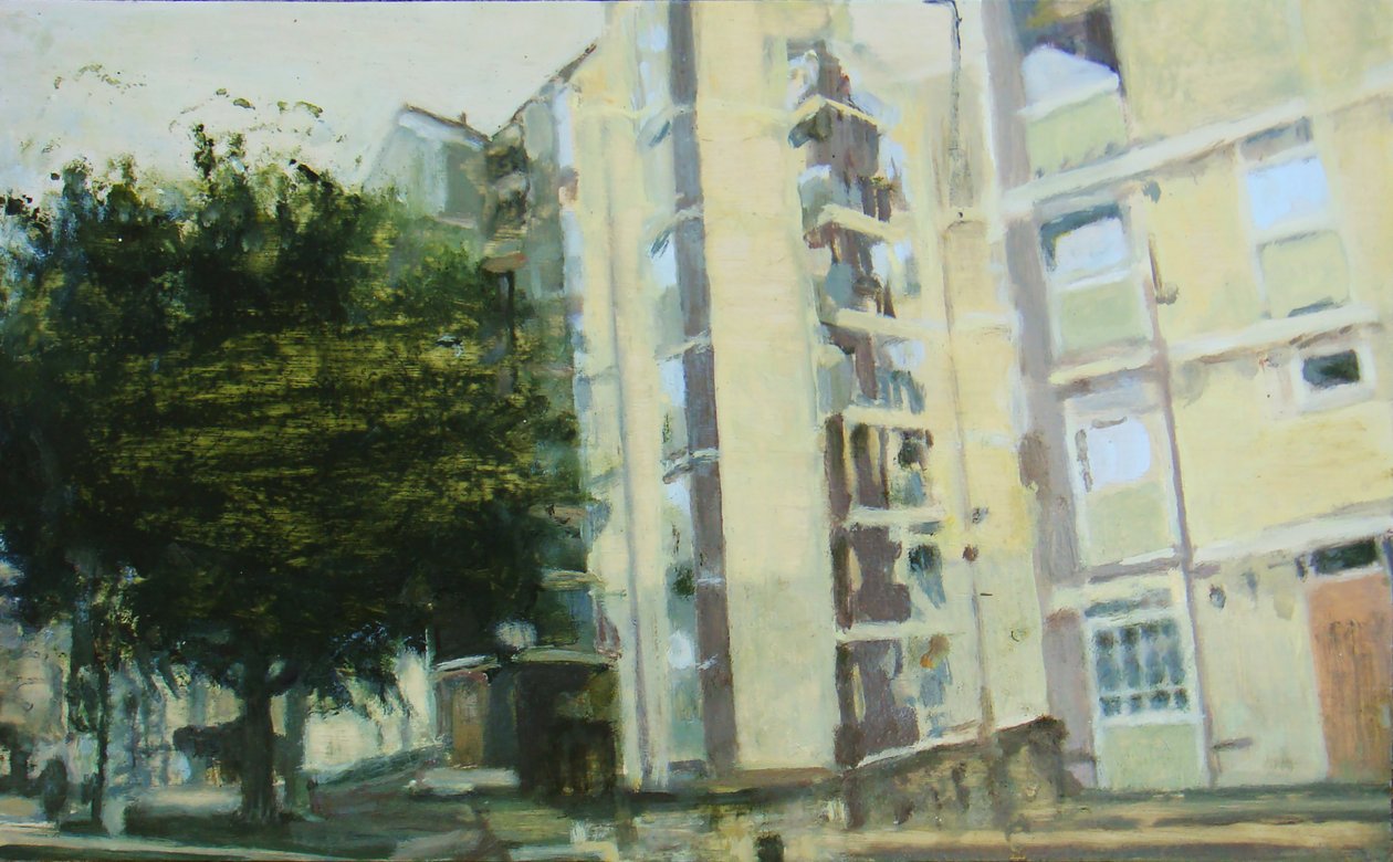 Místo k životu 7, 2011 (olej na překližce) od Trevor Burgess