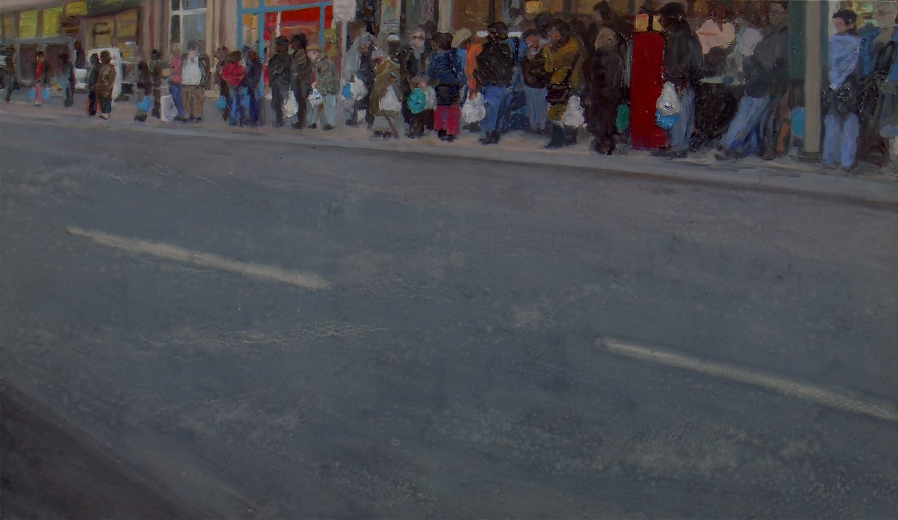 Konec dne, 2010 (olej na plátně) od Trevor Burgess