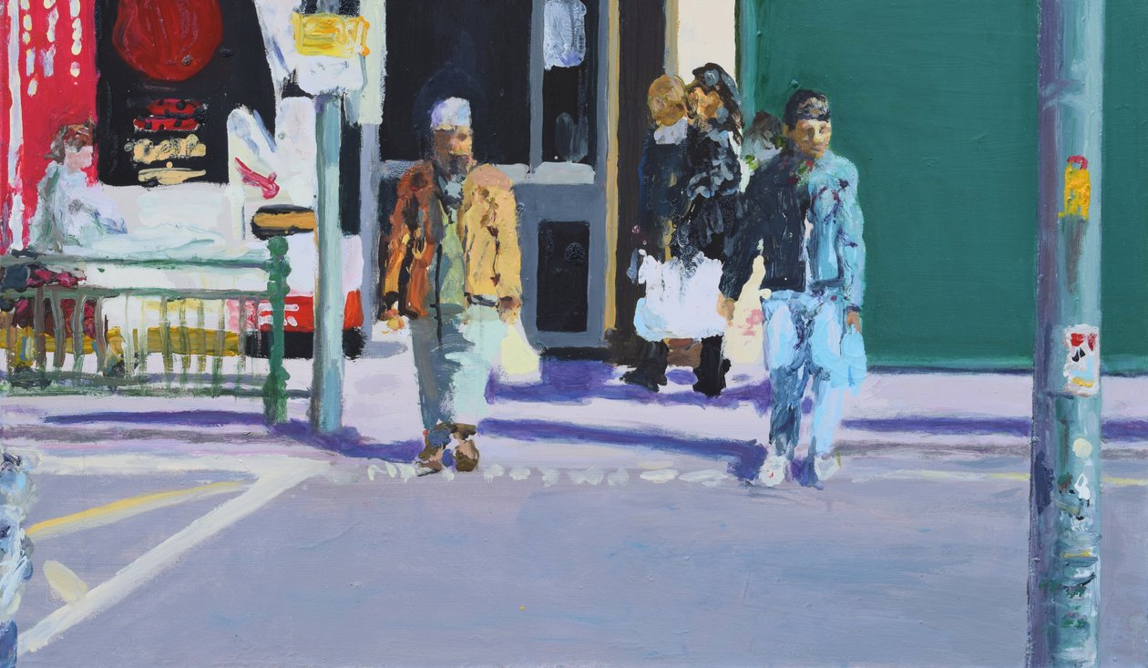 Přechod přes ulici, 2009 (olej na plátně) od Trevor Burgess