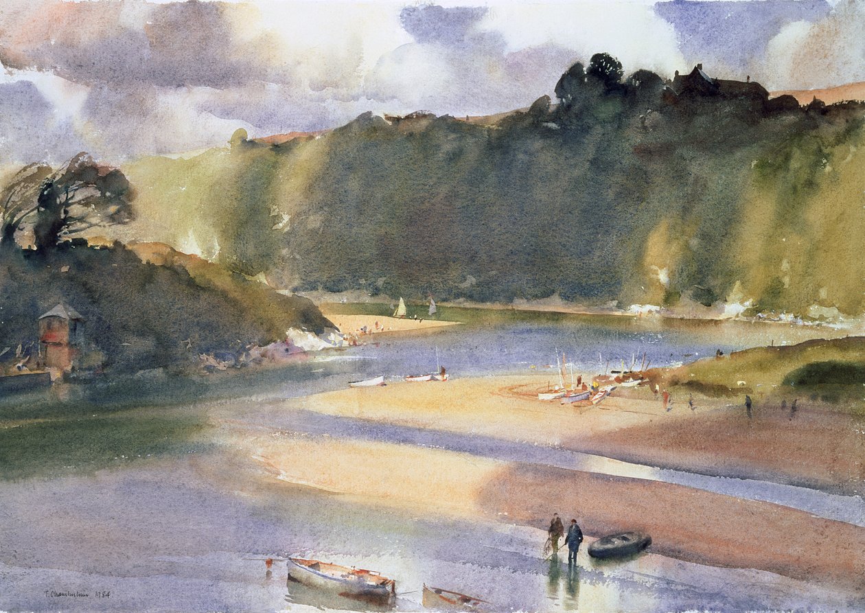 Léto v ústí řeky, Devon od Trevor Chamberlain