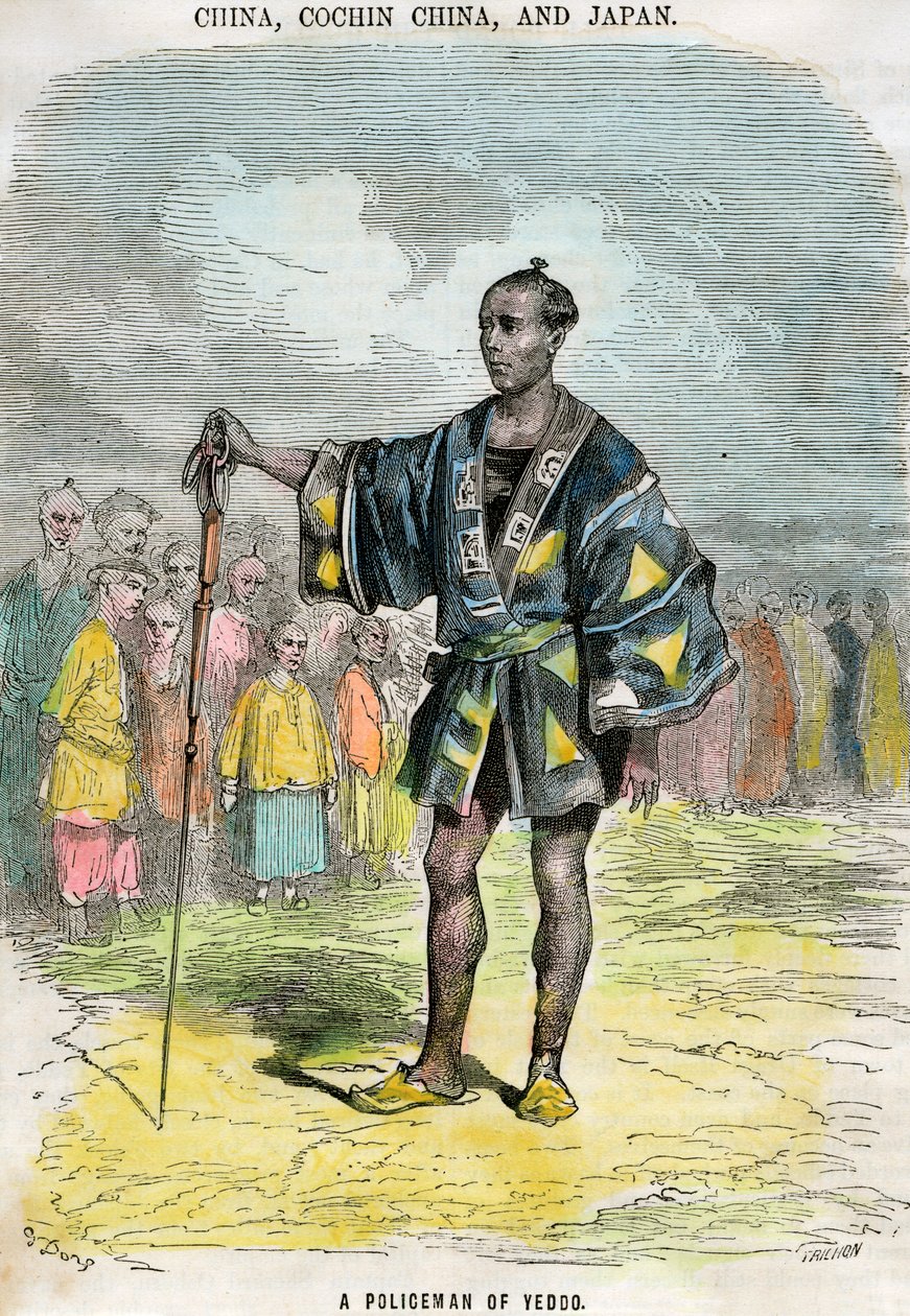 Policista z Yeddo Edo, Japonsko, c1880 od Trichon