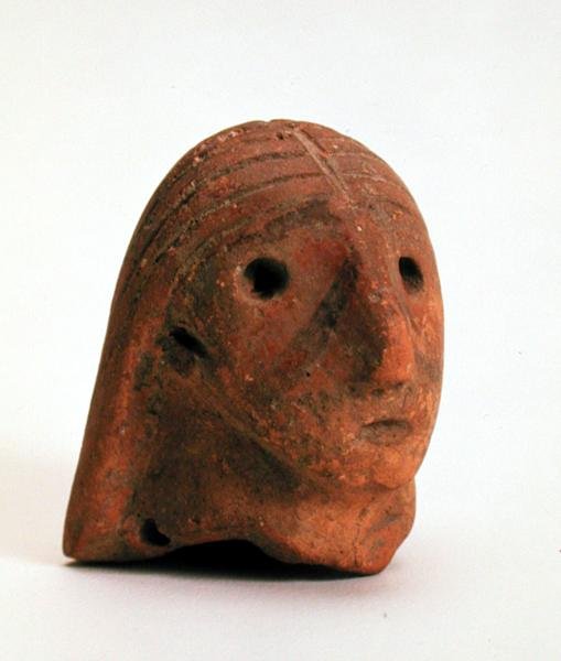 Hlava ženské figurky, Krinichki, 4. tisíciletí před naším letopočtem (keramika) od Tripolye Tripolye