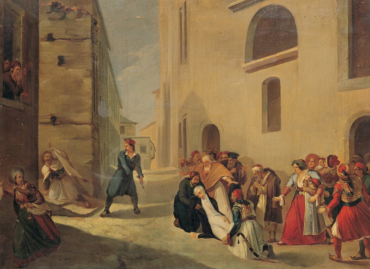 Atentát na Capodistria od Tsokos Dionysios