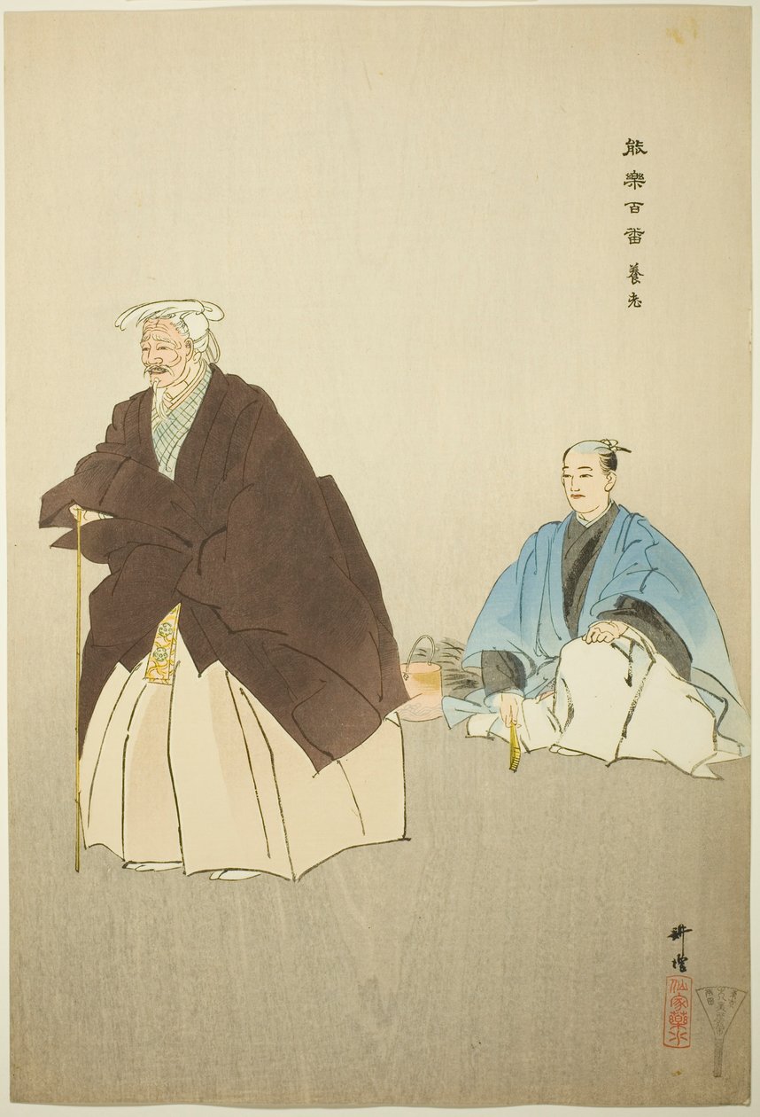 Yoro, ze série "One Hundred No Dramas (Nogaku hyakuban)" od Tsukioka Kogyo