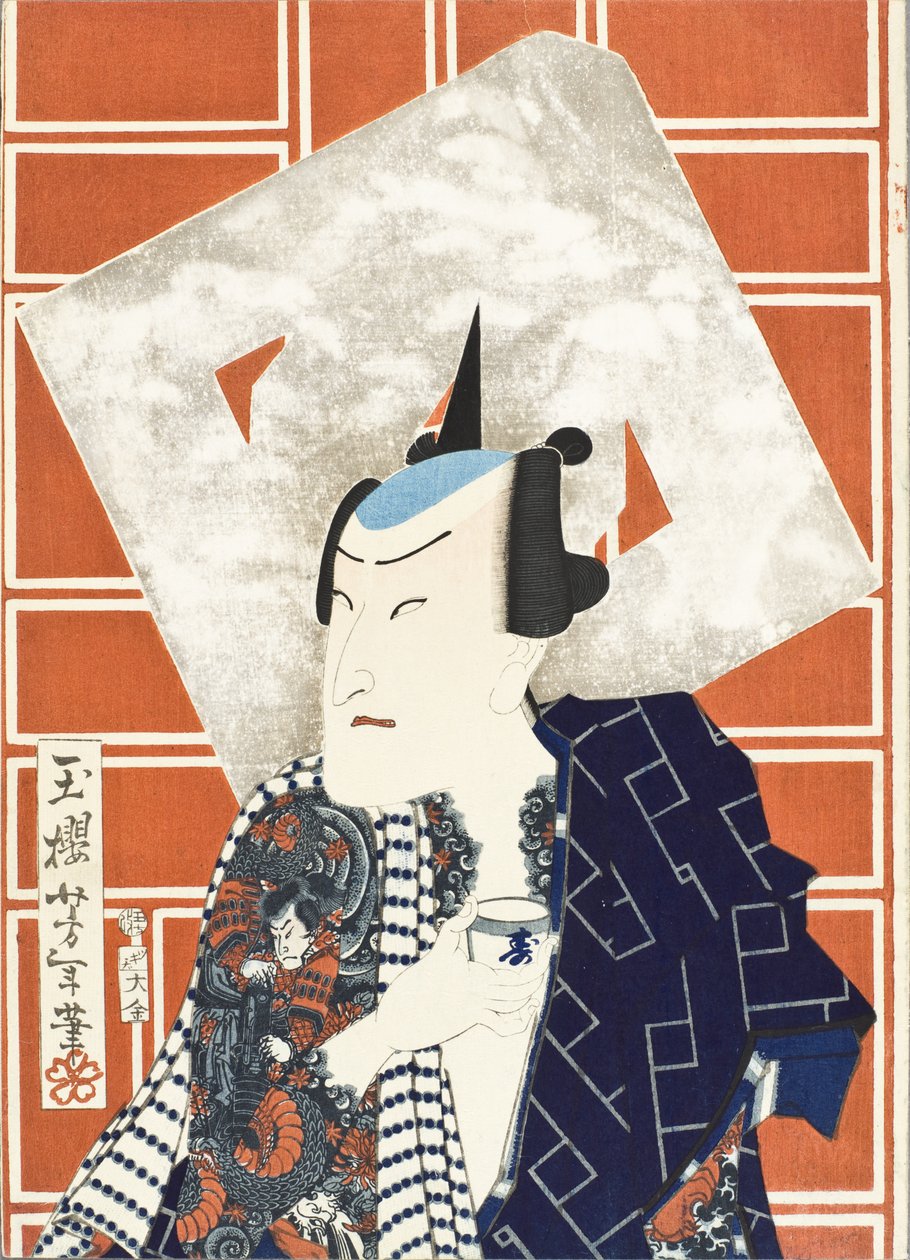 Herec Ichimura Kakitsu IV pro hasičský sbor od Tsukioka Yoshitoshi