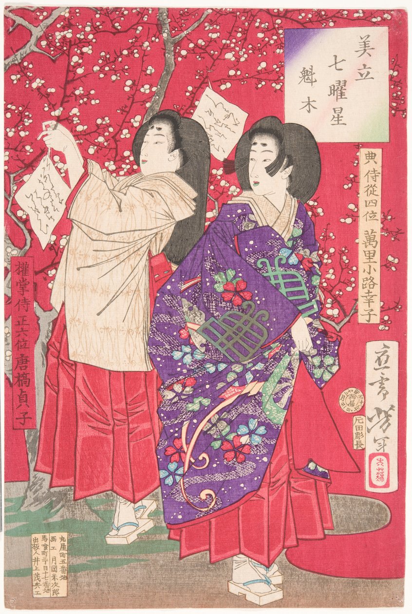 Dřevo pro švestku od Tsukioka Yoshitoshi