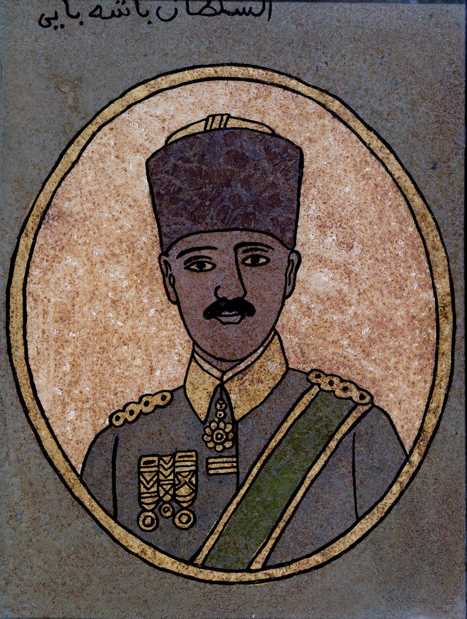 Kemal (Mustapha) Atatürk (1881-1938) 1920-30 (malované sklo) od Tunisian School