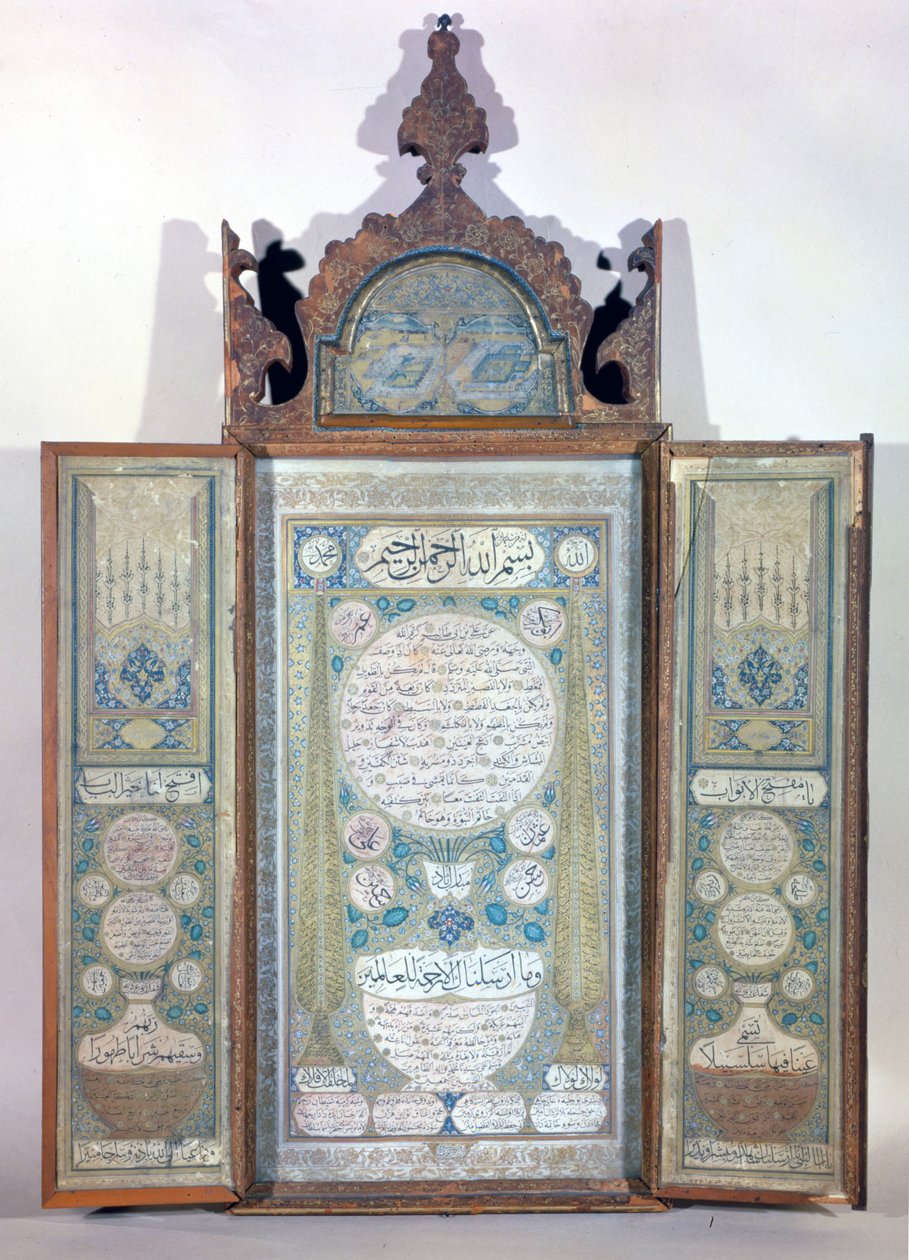 Agiografie Mohameda - turecký triptik od Turkish School
