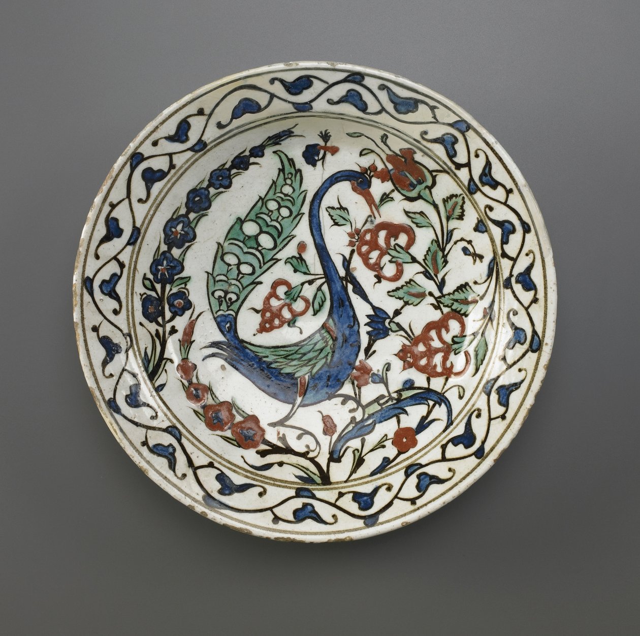 Talíř, Iznik, osmanská dynastie, konec 16.-začátek 17. století (keramika) od Turkish School
