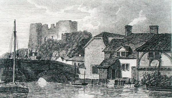 Pohled na Tunbridge, vyrytý Murrayem, ze zápisníku Michaela Faradaye (rytina) od Turner (after)