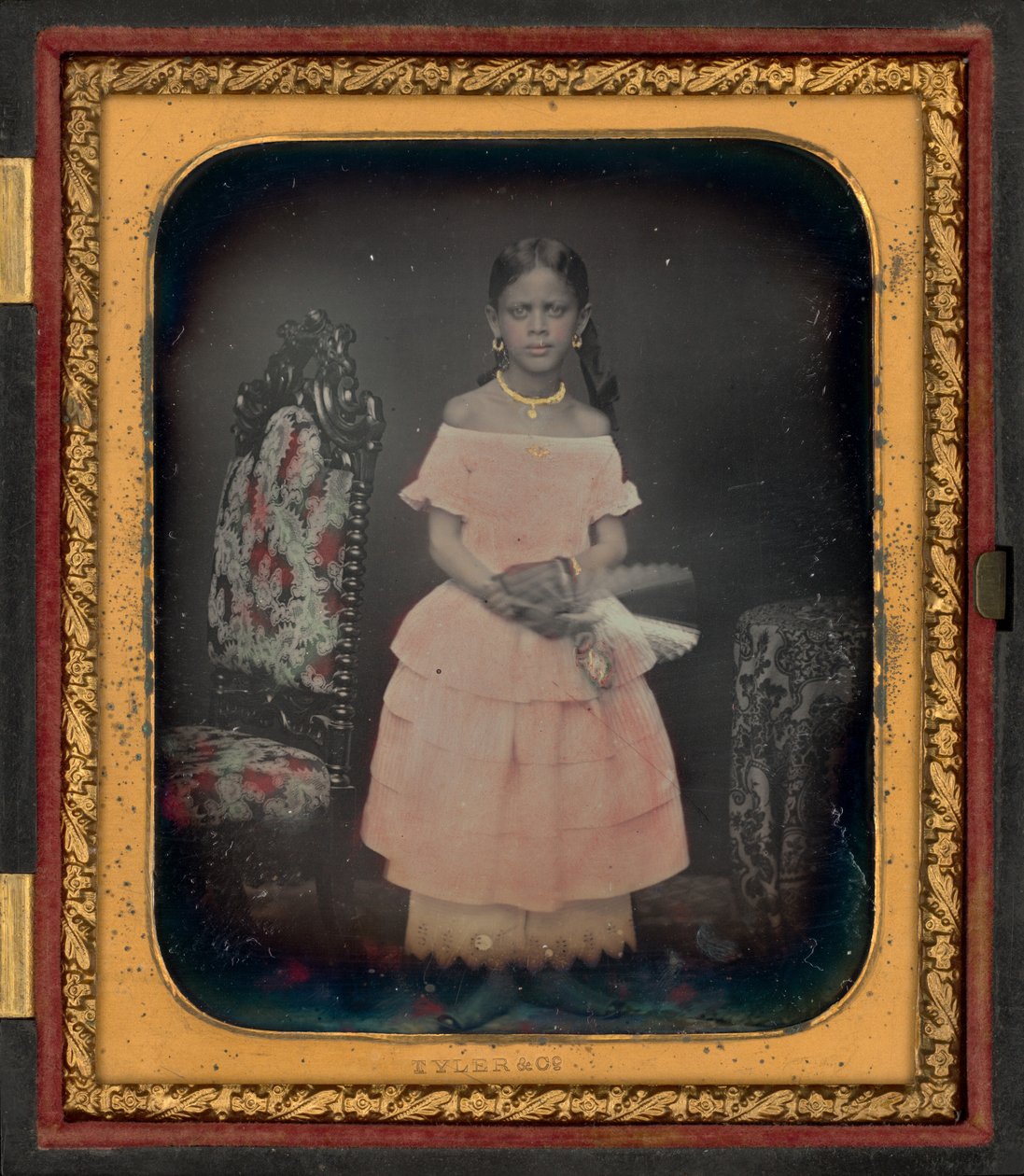 Portrét dívky, pravděpodobně Josephine Folks,asi. 1854 (foto) od Tyler & Co.