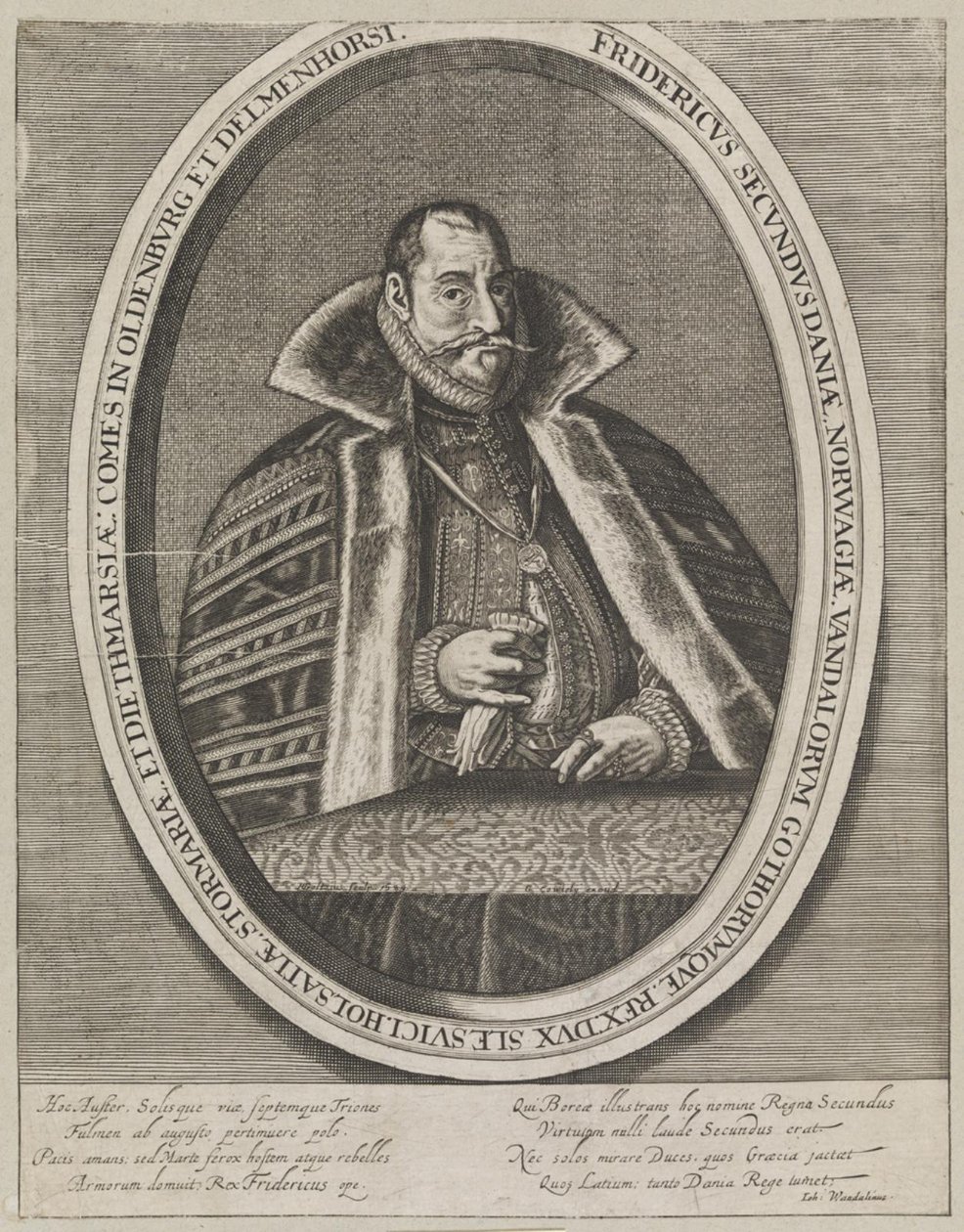 Frederic II, král dánský a norský od Ubekendt 1600 tallet
