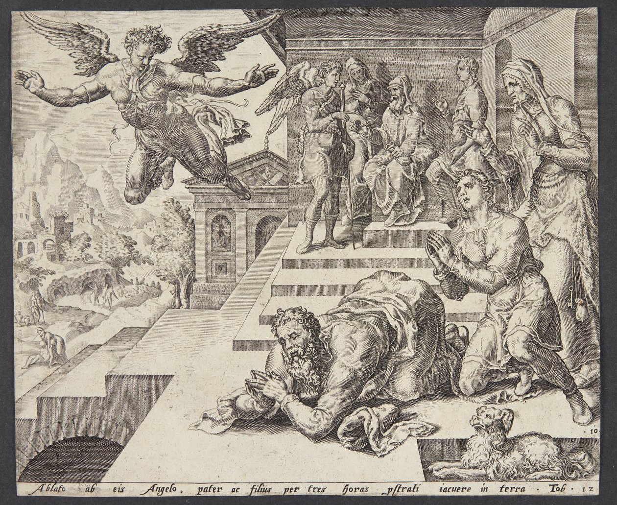 Odchod anděla od Ubekendt efter Maarten van Heemskerck