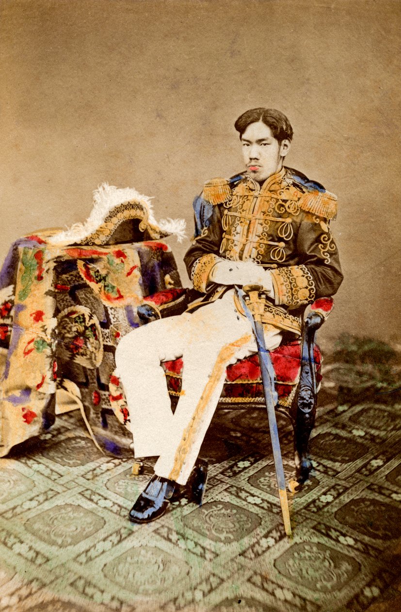 Mutsuhito, japonský císař, 1873 1882 od Uchida Kyuichi
