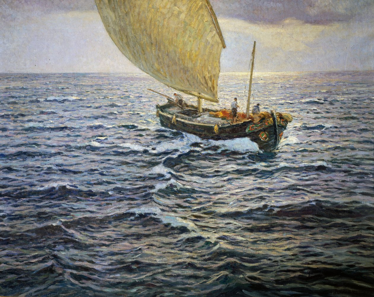 Hopeatunti, Ugo Flumiani (1876-1938), öljy od Ugo Flumiani