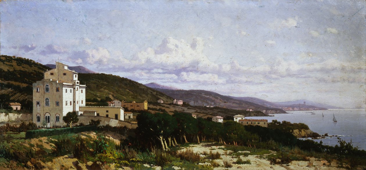 Pohled na Castiglioncello od Ugo Manaresi