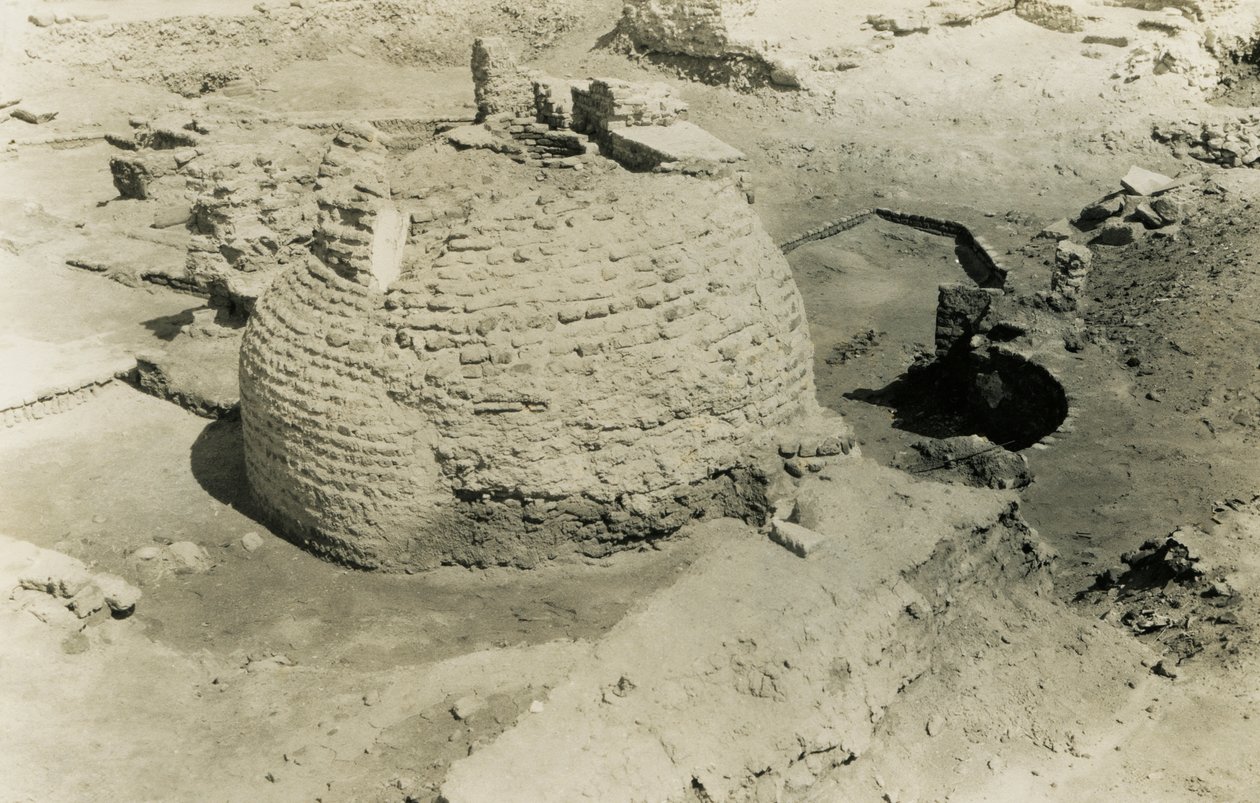 Kopulovitá budova, al-Fustát, Egypt, fotografie Ugo Monneret de Villard od Ugo Monneret de Villard