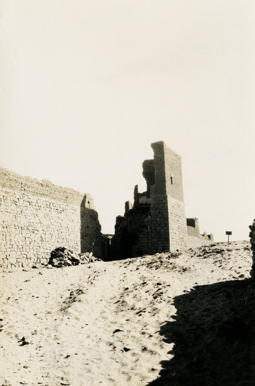 Klášter svatého Simeona, Asuán, Egypt, fotografie Ugo Monneret de Villard od Ugo Monneret de Villard