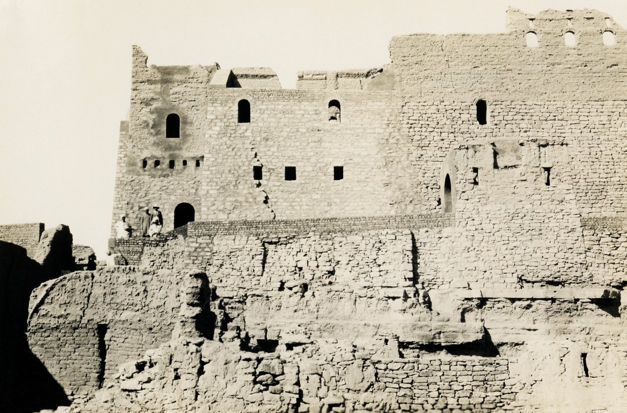Klášter svatého Simeona po obnově, Asuán, Egypt, fotografie Ugo Monneret de Villard od Ugo Monneret de Villard
