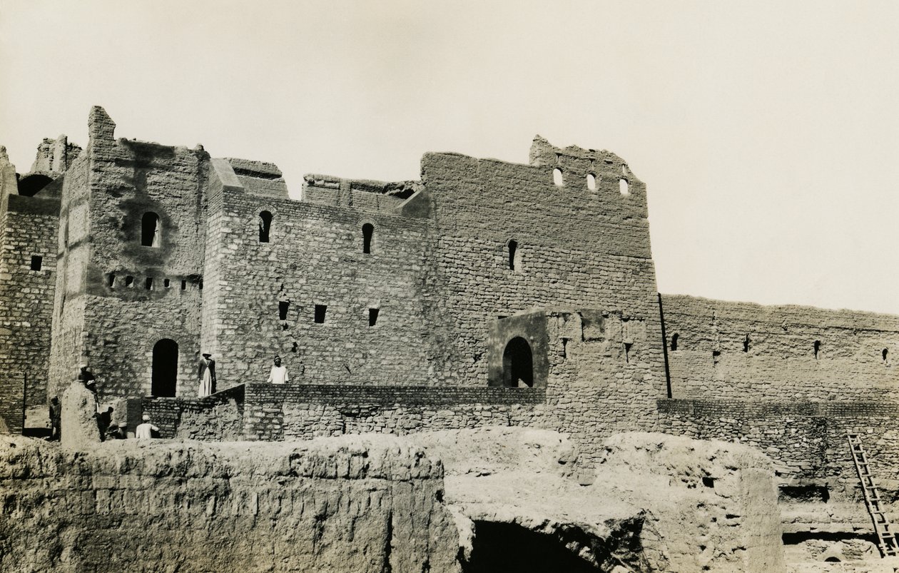 Klášter svatého Simeona po obnově, Asuán, Egypt, fotografie Ugo Monneret de Villard od Ugo Monneret de Villard