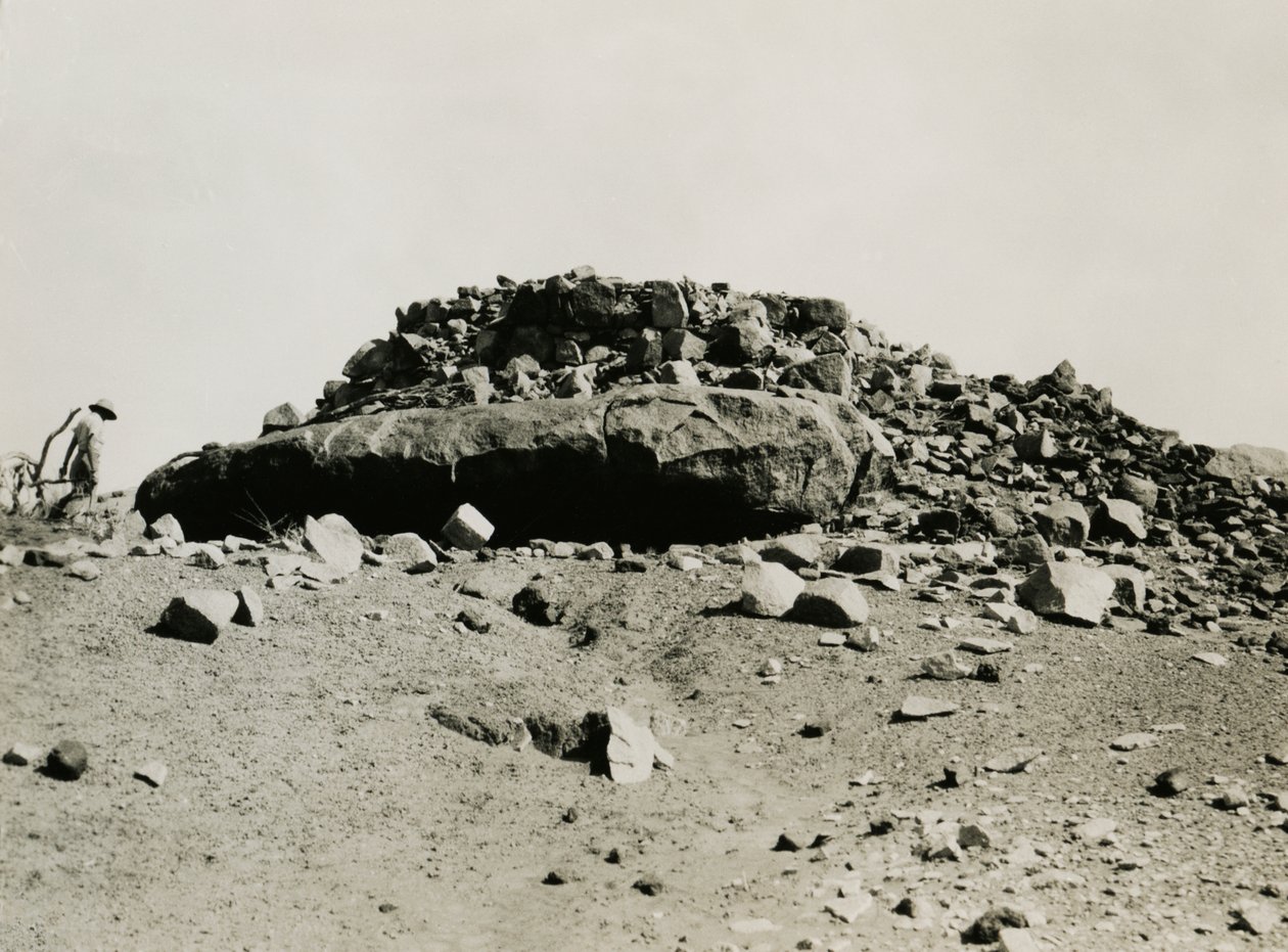 Ruiny v oblasti Goz Regeb, Súdán, fotografie Ugo Monneret de Villard, asi 1925 od Ugo Monneret de Villard