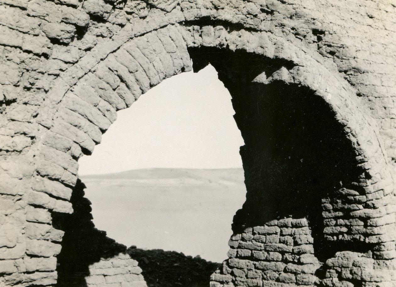 Zřícenina kostela v poušti, detail závěsu pro kopuli, Adindan, Egypt, fotografie Ugo Monneret de Villard od Ugo Monneret de Villard
