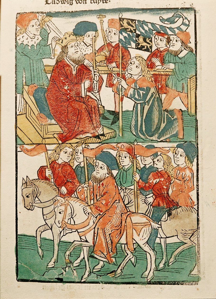 Darování bavorského vévody Ernsta císařem Zikmundem ... od Ulrich von Richental