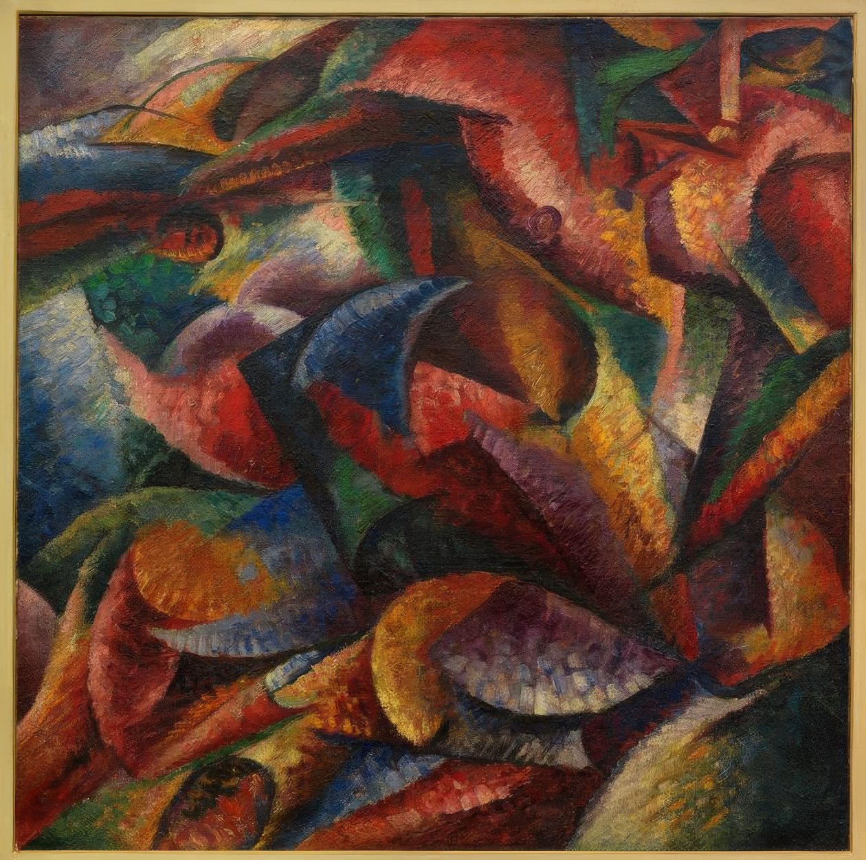 Dynamika lidského těla od Umberto Boccioni